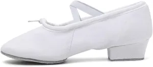 DKZSYIM Womens Latin Dance Shoes Close Toe Beginner Ballroom Dance Practice Shoes,Model 101
