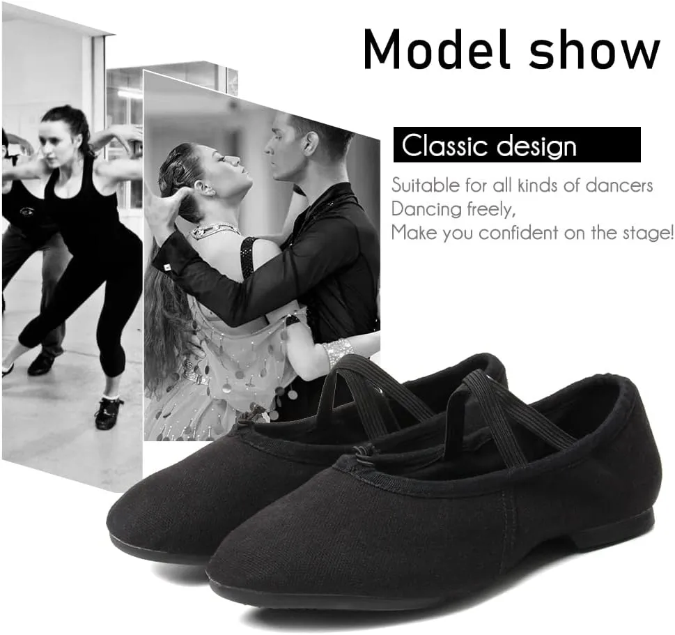 DKZSYIM Womens Latin Dance Shoes Close Toe Beginner Ballroom Dance Practice Shoes,Model 101