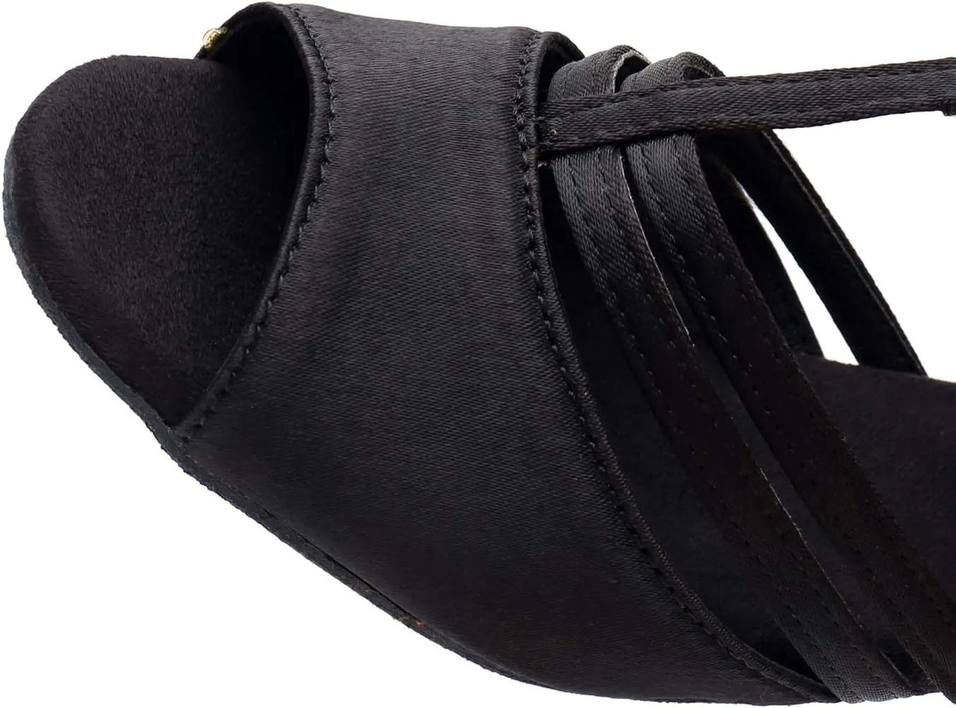 DKZSYIM Women's Satin Latin Dance Shoes Professional Ballroom Salsa Practice Performance Dancing Shoes,Model XGG-Women