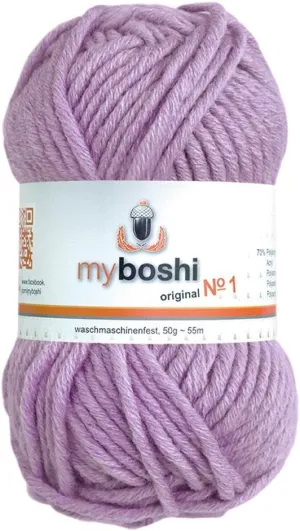 DMC Myboshi DMCB495S Basic Color Hat Yarn, Medium #161 Lilac 1.8 oz (50 g), 55 m, Pack of 5