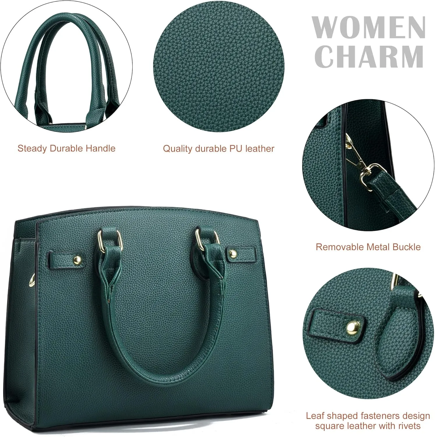 DMICXEL Tote Bag Crossbody Purses for Women Shoulder Handbag PU Leather Top Handle Satchel Bags
