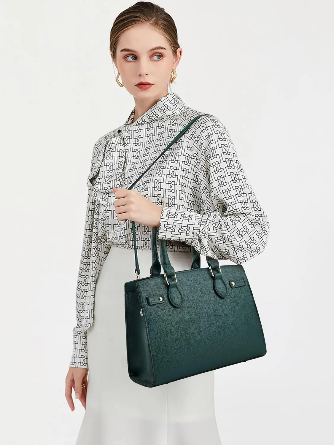 DMICXEL Tote Bag Crossbody Purses for Women Shoulder Handbag PU Leather Top Handle Satchel Bags