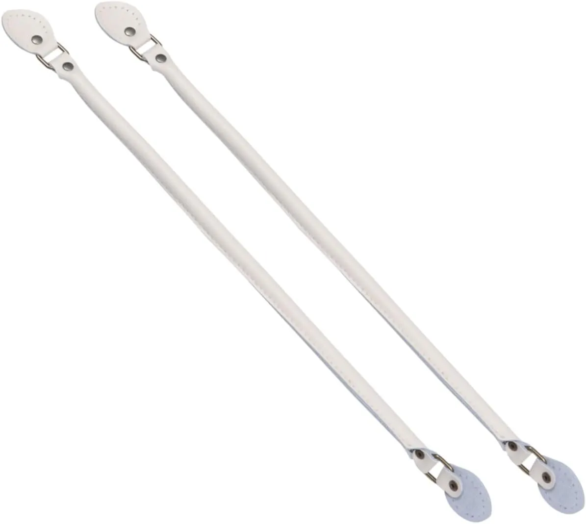 DOITOOL 1 Pair Leather Handbag Handles Durable Tote Bag Replacement Straps for DIY Sewing Thicken Design Fashionable Pouch Accessories White Beige for Women