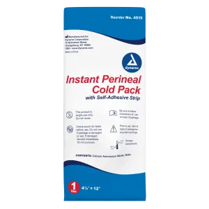 Dynarex - Perineal Instant Cold Pack with self adhesive strip, 4 1/2" x 12"