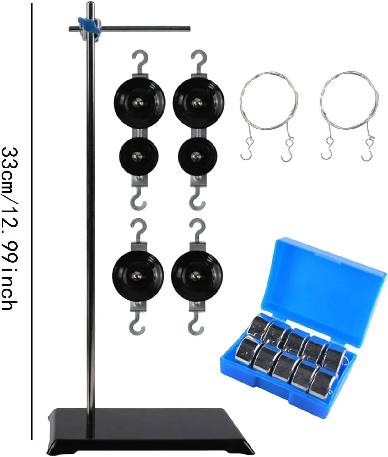 DYNWAVE Physics Pulley Set Demonstrator Teaching Aids Movable Pulley Portable Educational Science Experiment for School Middle School, Style C