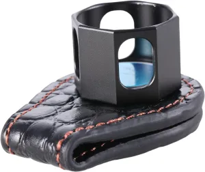 Easy Carry Leather Chalk Bag Chalk Holder Clip for Pool Cue Stick Chalk Storage Super Craftsmanship