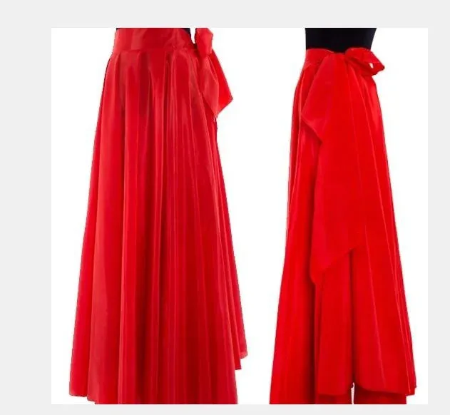 Elegant Women's Satin Long Skirt for Chinese Folk Dance – Solid Color