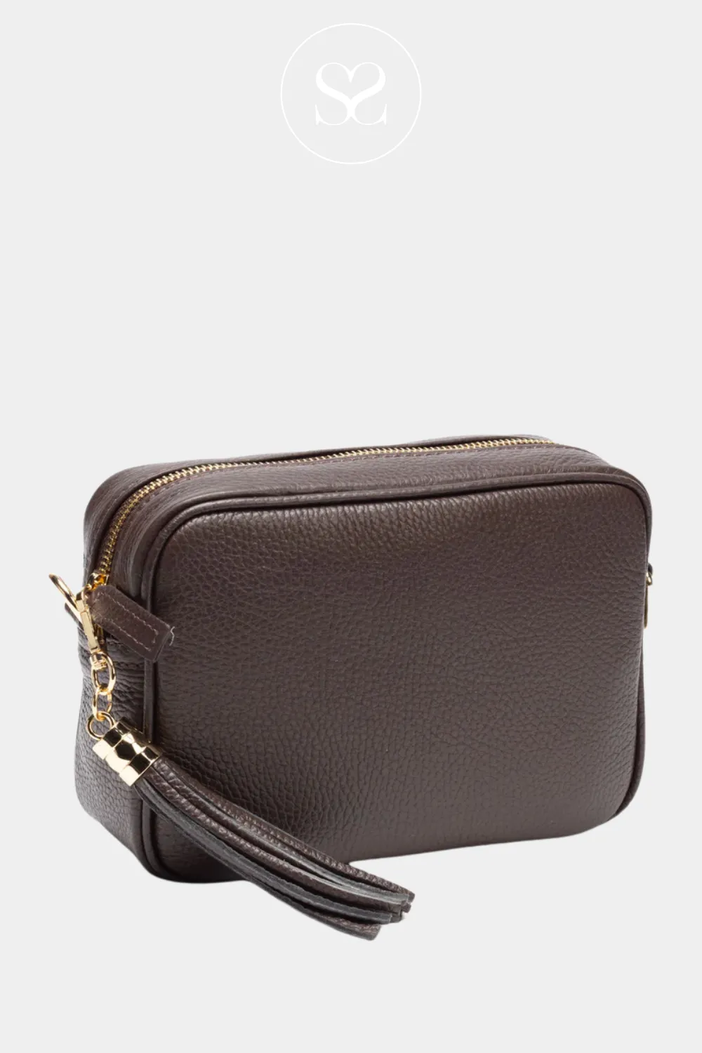 ELIE BEAUMONT - CROSSBODY BAG - CHOCOLATE