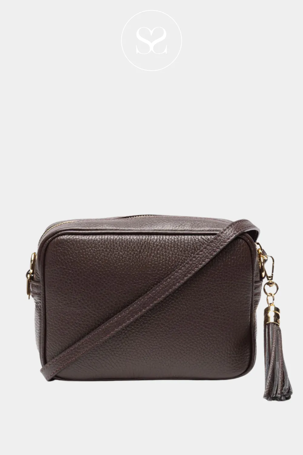 ELIE BEAUMONT - CROSSBODY BAG - CHOCOLATE