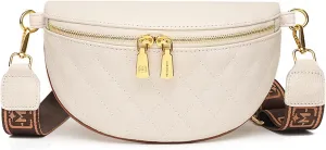 Eslcorri Small Crossbody Sling Bag for Women Trendy - Fanny Packs Leather Chest Belt Bum Bag Anti Theft Purse for Travel