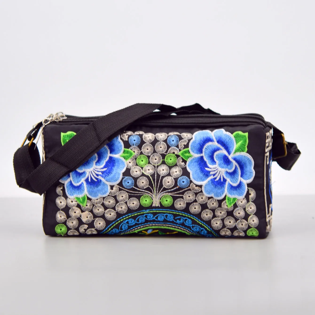 Ethnic Style Canvas Embroidered Retro Han Chinese Crossbody Bags
