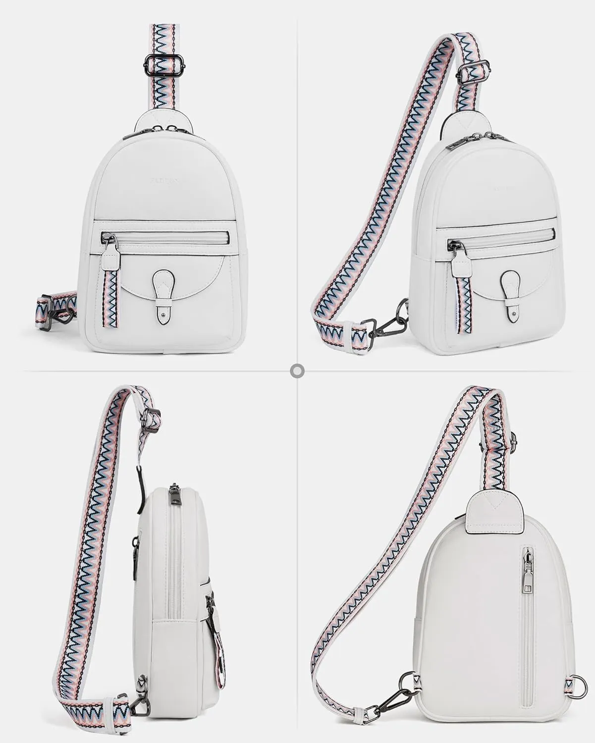 FADEON Small Sling Bag for Women - Mini Crossbody Bag - Designer Sling Purse Cute PU Leather Shoulder Bags