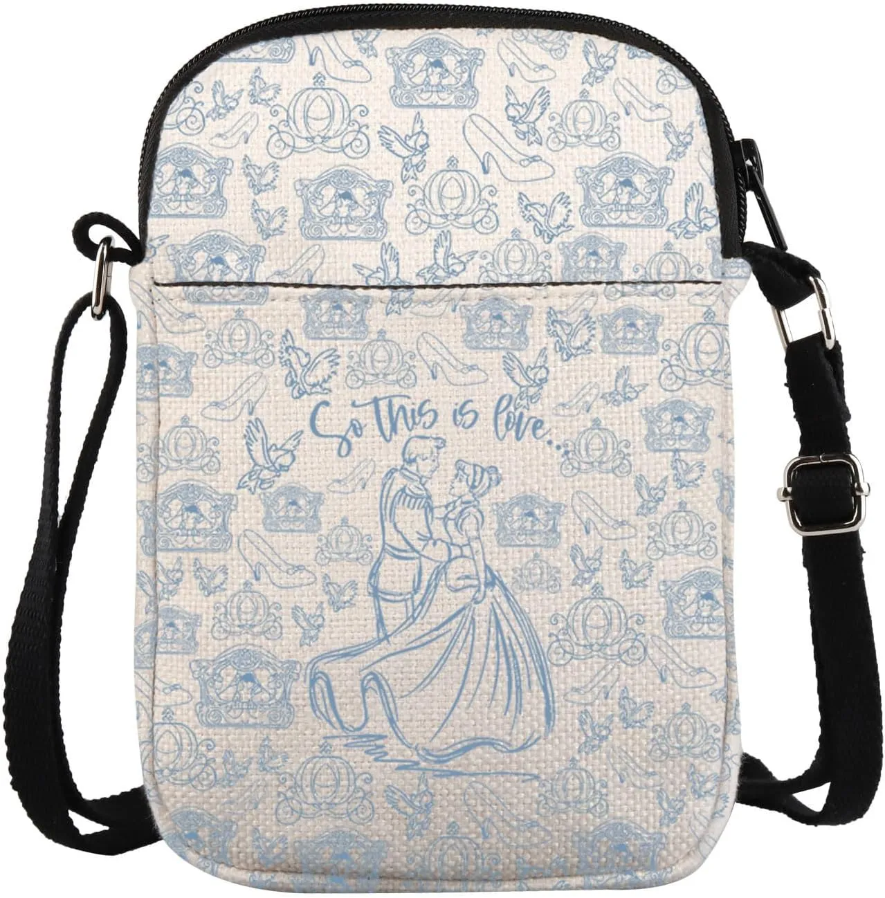 Fairy Tale Princess Gift Princess Cinderella Crossbody Bag For Friend Sister Glass Slipper Gift
