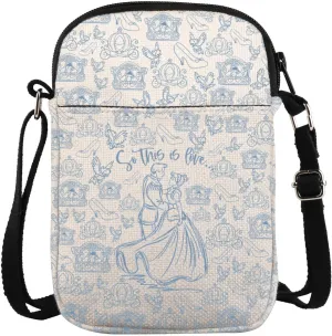 Fairy Tale Princess Gift Princess Cinderella Crossbody Bag For Friend Sister Glass Slipper Gift