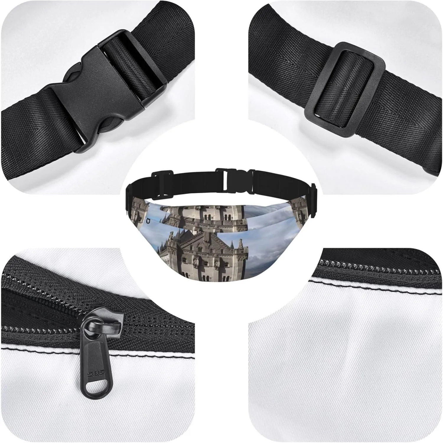 Fanny Pack for Men Women Waist Bag Adjustable Waist Pack Crossbody Belt Bag Historical monuments of Armenia Bum Bag