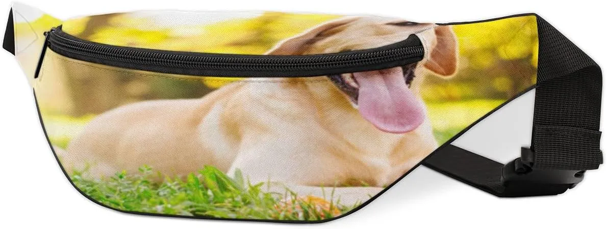 Fanny Pack for Women Men Dog Animals Waist Pack Crossbody Bag with Adjustable Straps for Hiking Running Walking Travel Cycling