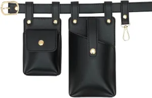 Fanny Packs for women fashionable,Fanny Pack Lace Waist Bag Pouch Utility Belt Fanny bag Waist Pack for Sports Hiking Travel Renaissance Faire Festival Fanny Pack (15/Black)