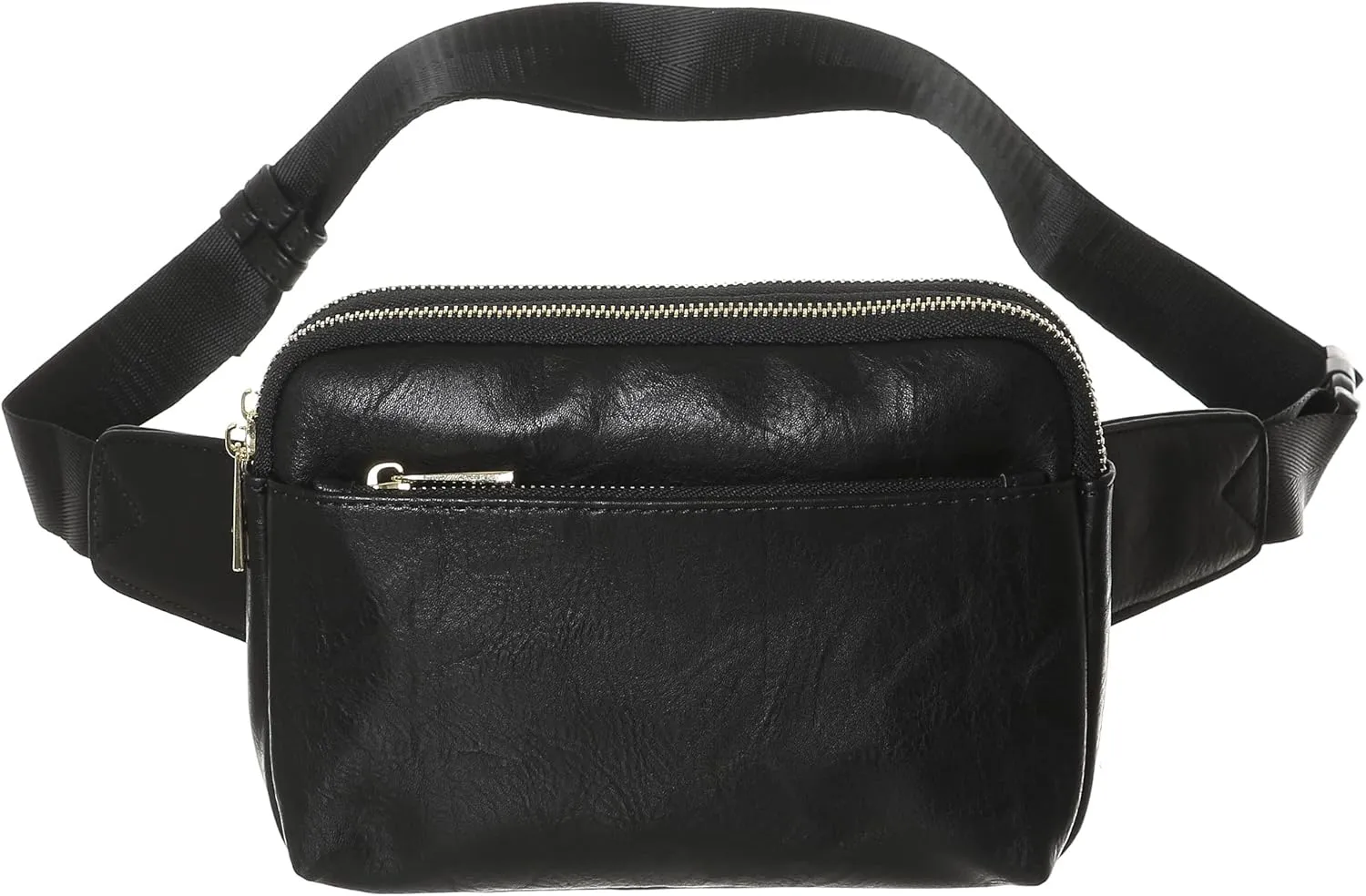 Fanny Packs for Women Men, Waist Packs with Adjustable Strap, Belt Bag Fashion Small Sling Bag for Travel Hiking(Style4-Black)