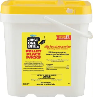 Farnam Just One Bite II 1.5-Ounce Pellet Packs For Rodents, 86 Count