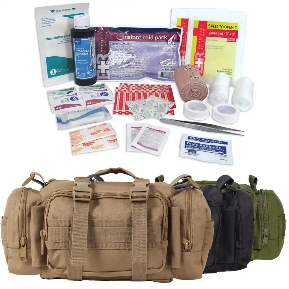 Fast Access Tactical First Aid Kit with Convertible Pack