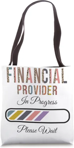 Financial provider In Progress Please Wait, Future Financial Tote Bag