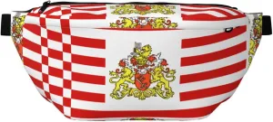 Flag of the Senate of Bremen Fanny Pack Crossbody Bag â€“ Versatile Sling Bag for Men & Women with Zipper Pockets, Ideal for Travel, Running