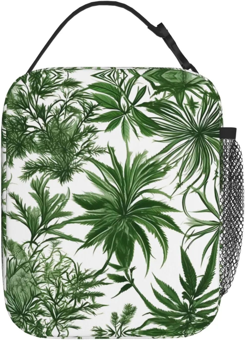 Flowering Herbs And Herbaceous Plants Insulated Lunch Bag For Men Women Lunchbox Designed For Office Work Travel