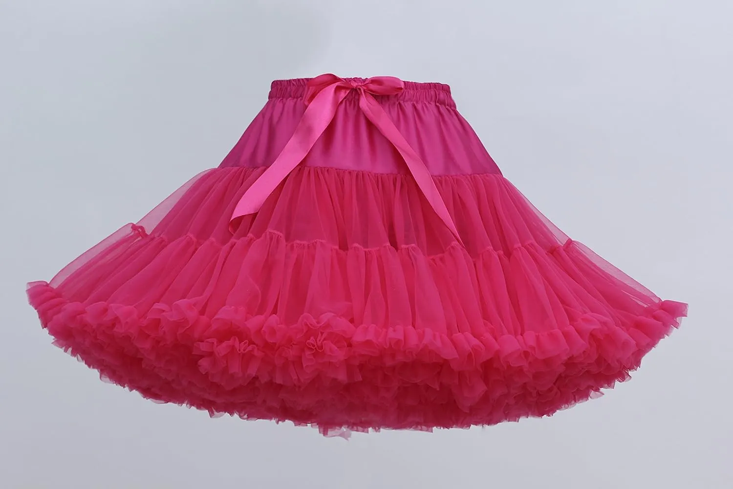 FOLOBE Women's Tulle Petticoat Soft Puffy Tutu Skirts Costume Ballet Dance Pettiskirts Multi-Layer