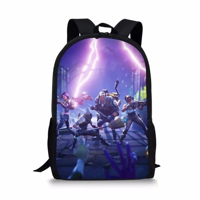 Fortnite Games Pattern School Backpack for Girls Boys on SALE