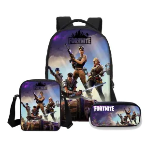 Fortnite Games Pattern School Backpack for Girls Boys on SALE