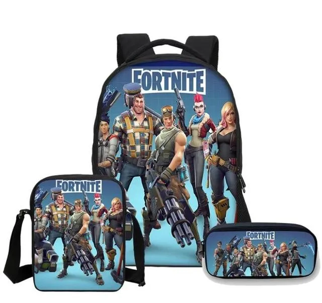 Fortnite Games Pattern School Backpack for Girls Boys on SALE