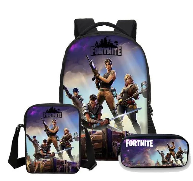 Fortnite Games Pattern School Backpack for Girls Boys on SALE
