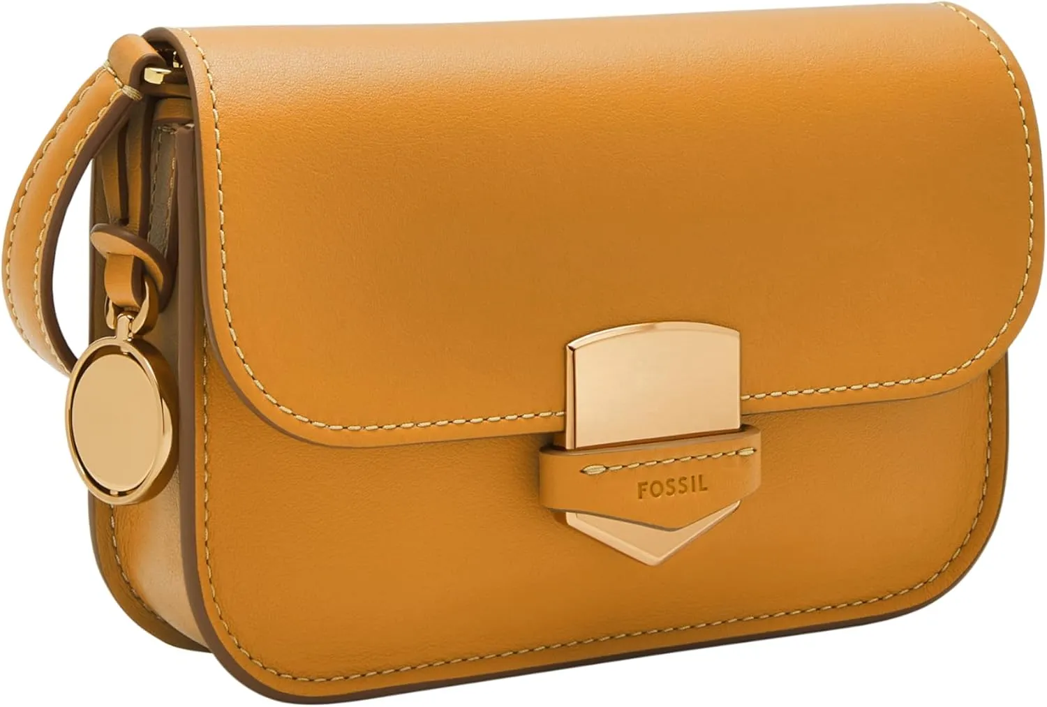 Fossil Women's Lennox Leather Flap Crossbody Bag