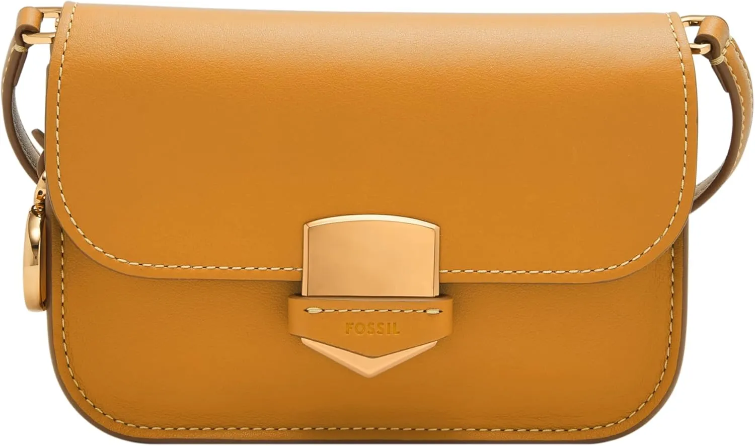 Fossil Women's Lennox Leather Flap Crossbody Bag