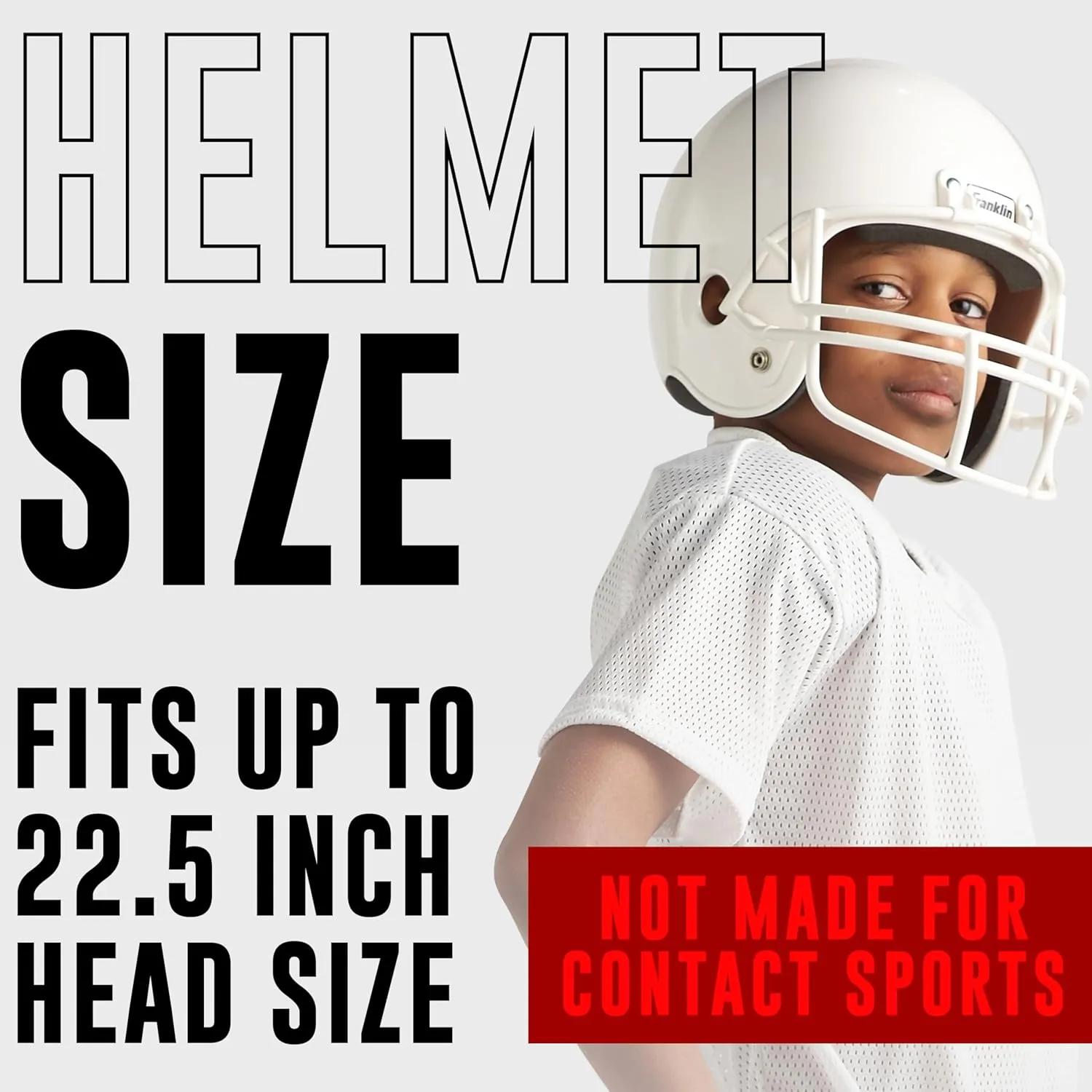 Franklin Sports NFL Kids Helmet   Jersey Sets - Youth NFL Team Uniform Sets - Costume Set - Helmet, Jersey   Chinstrap-Medium
