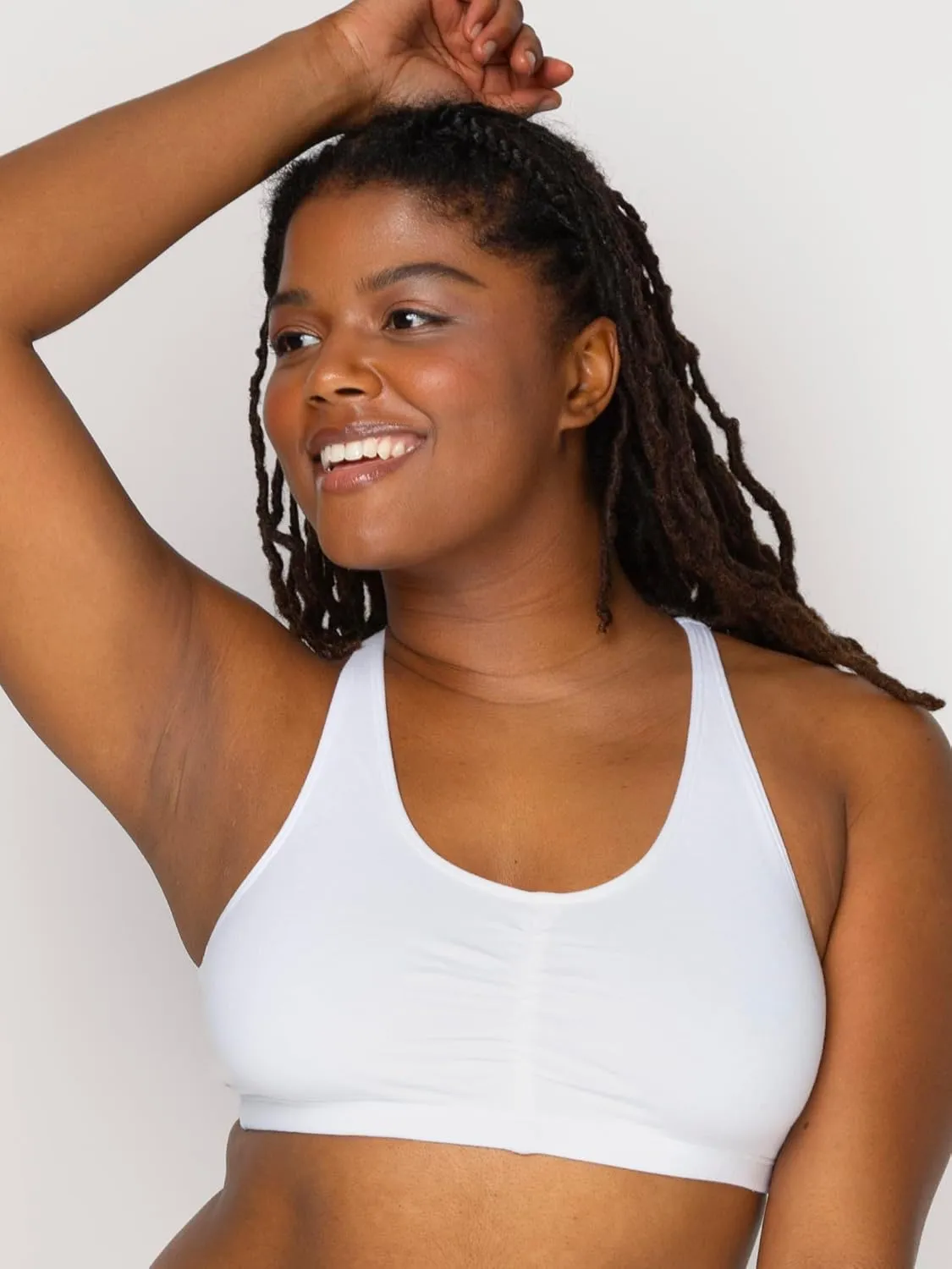 Fruit of the Loom Women's Adjustable Shirred Front Racerback Sports Bra Multi Packs!