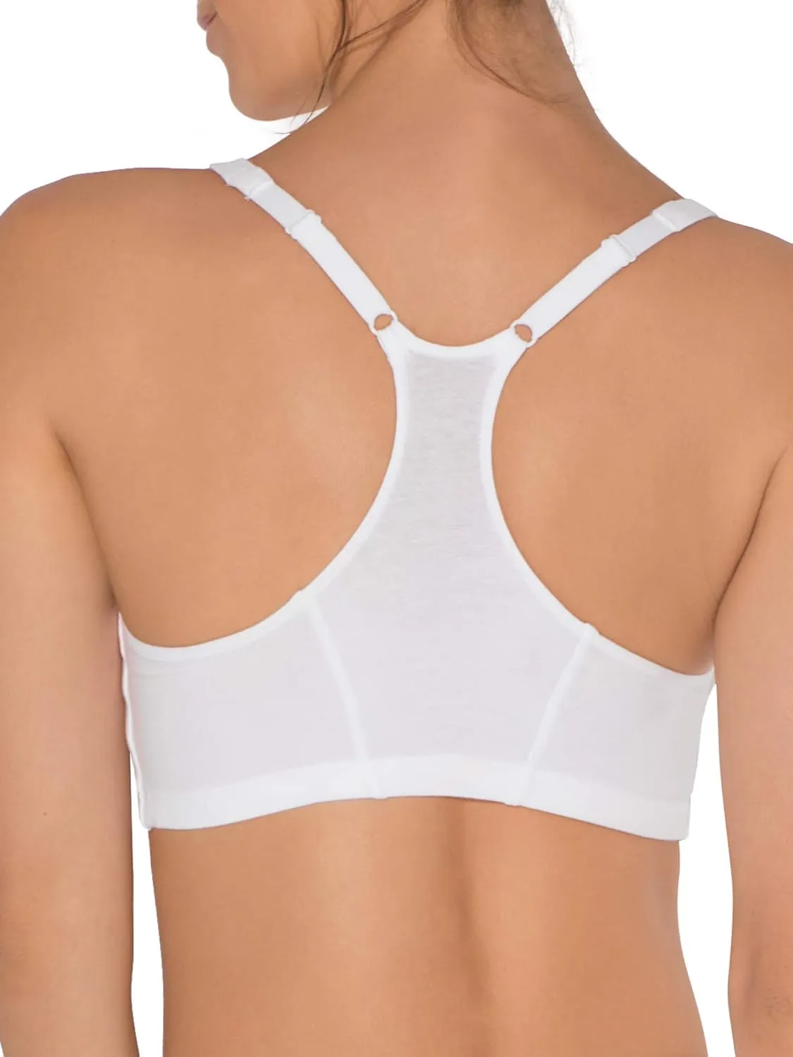 Fruit of the Loom Women's Adjustable Shirred Front Racerback Sports Bra Multi Packs!