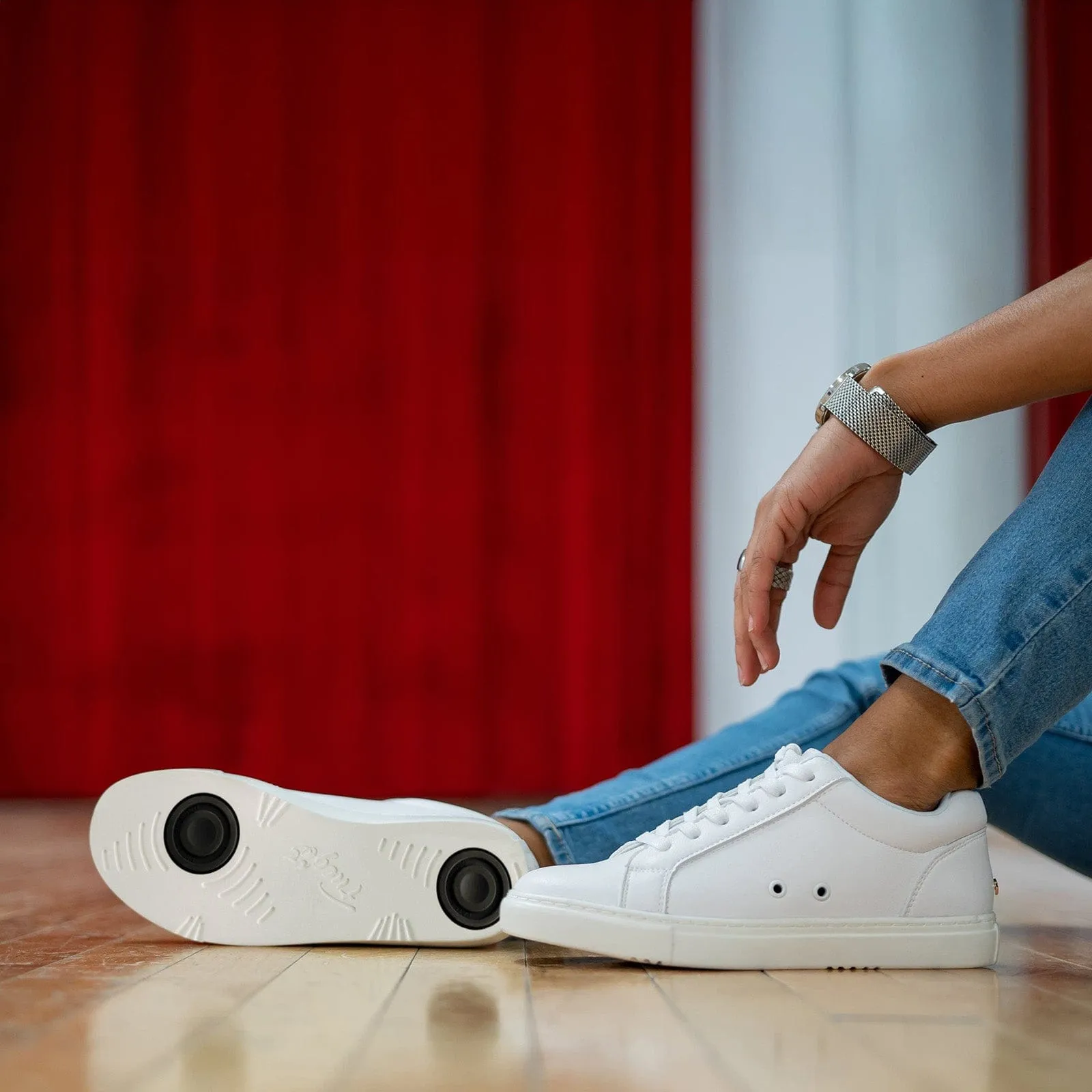 Fuego Adult Low-Top Dance Sneakers - White