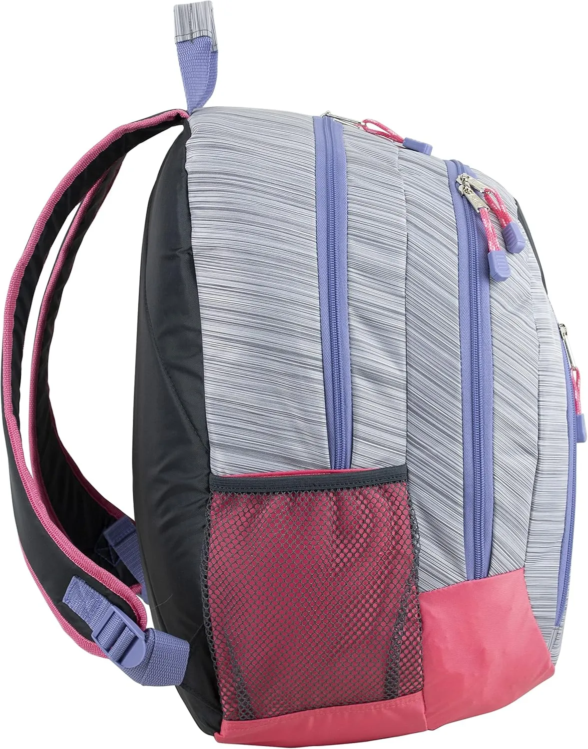 FUEL Sport Multi-Functional Carry On Luggage Weekender Gym Active Water Resistant Daypack Backpack Bag, Grey Delight