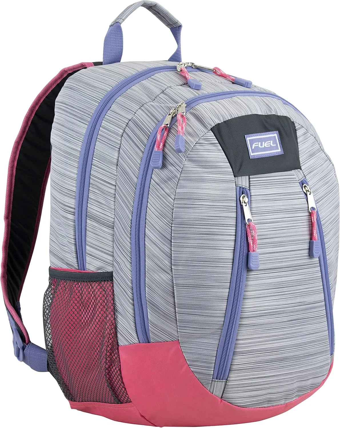 FUEL Sport Multi-Functional Carry On Luggage Weekender Gym Active Water Resistant Daypack Backpack Bag, Grey Delight