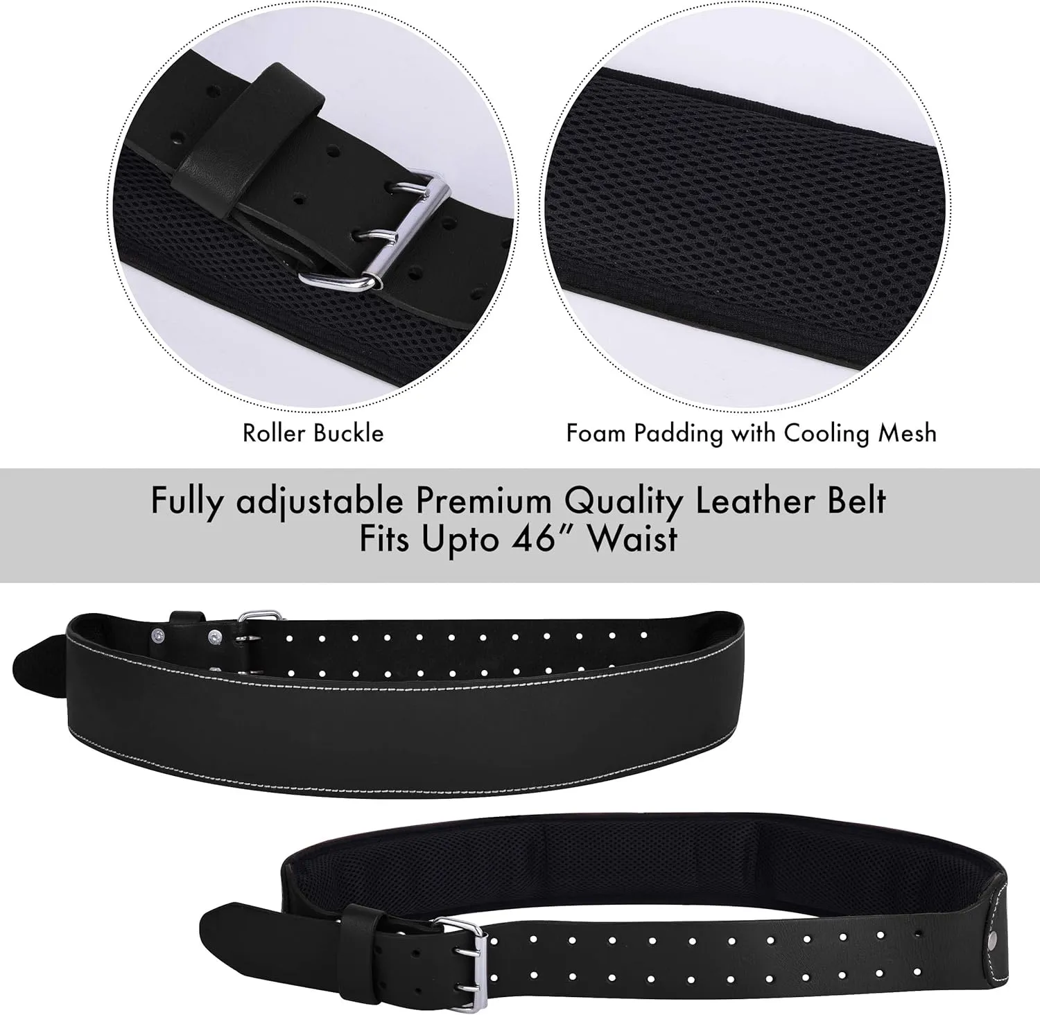 FUERI Leather Tool Belt Bags Pouches Heavy Duty for Men Construction Carpenter Electrician Framer Women Iron Worker