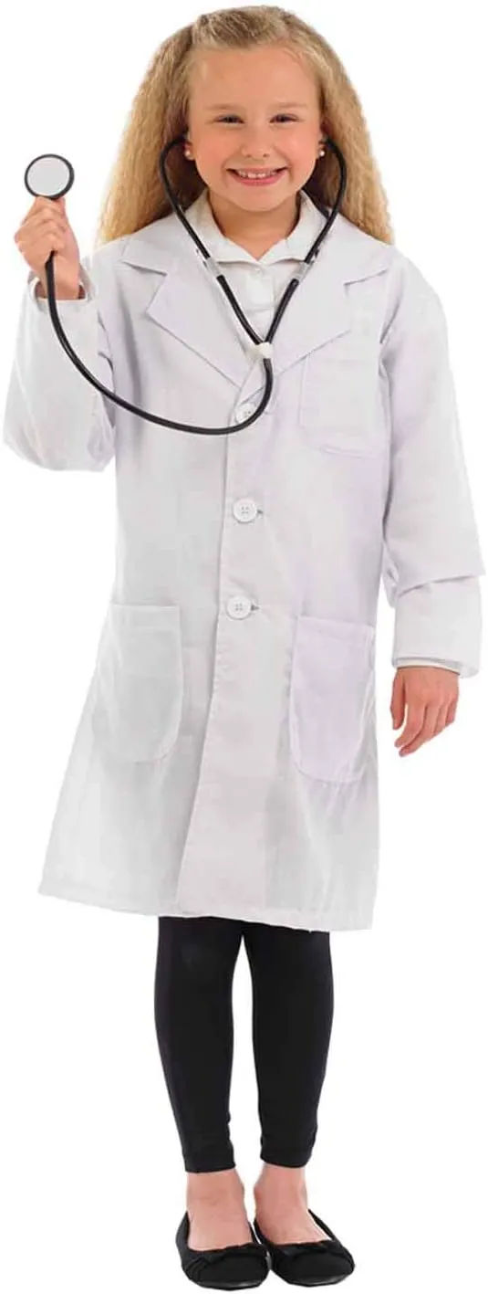 fun shack Doctor Costume for Kids, Kids Doctor Costume, Kids Doctor Outfit, Kids Doctor Halloween Costume, Kids Doctor Coat