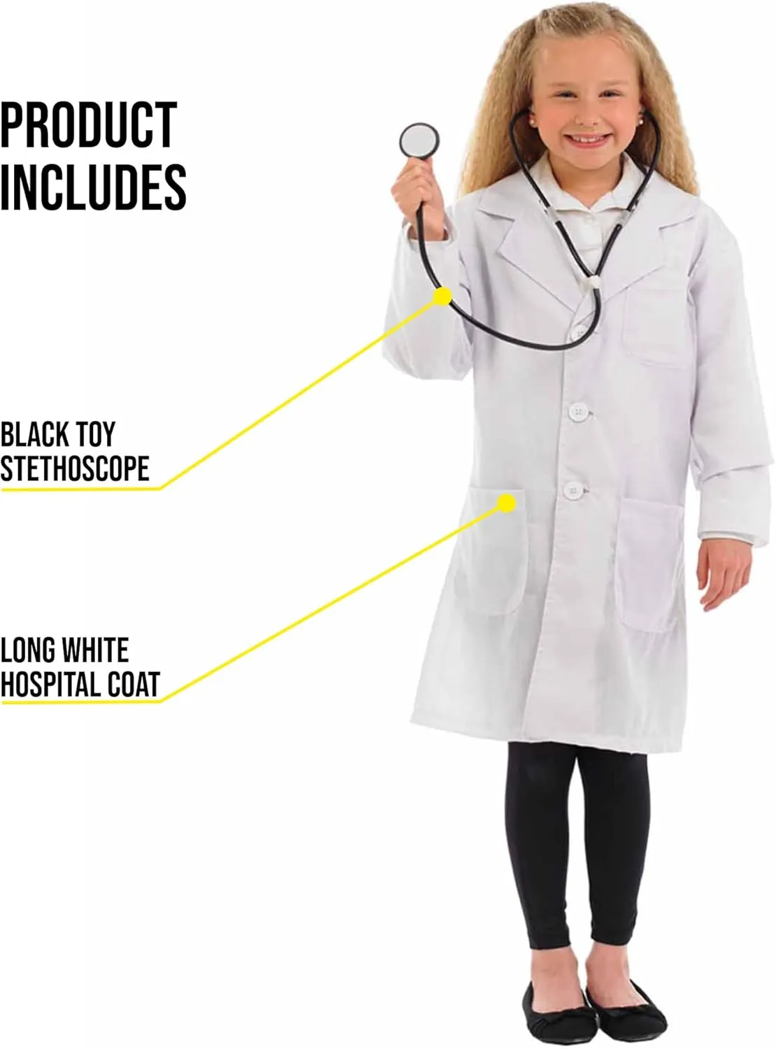fun shack Doctor Costume for Kids, Kids Doctor Costume, Kids Doctor Outfit, Kids Doctor Halloween Costume, Kids Doctor Coat