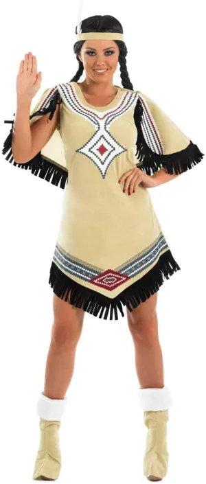 fun shack Native American Costume Women, Native American Dress for Women, Warrior Princess Costume Women