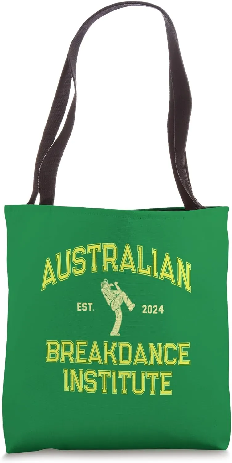 Funny AUSTRALIAN BREAKDANCE INSTITUTE Breakdancing Costume Tote Bag