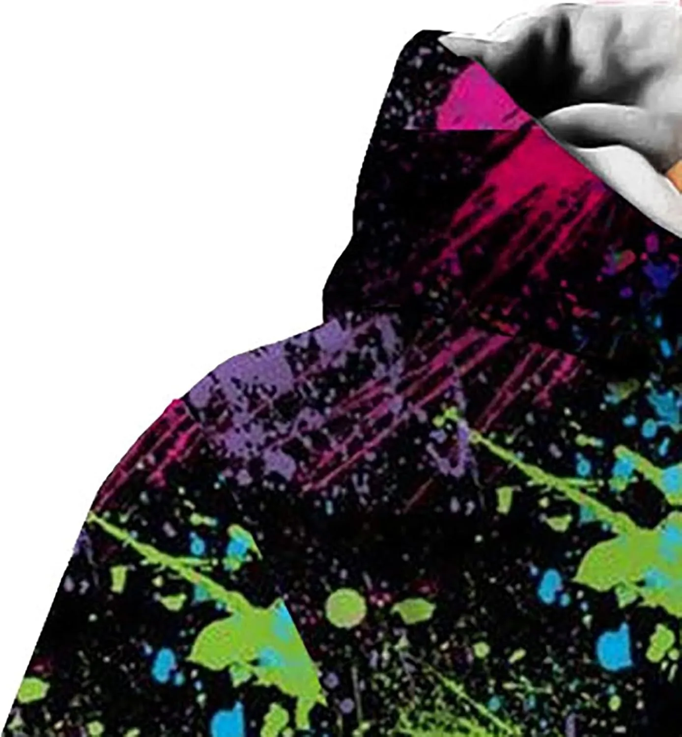 funny halloween sweatshirts for men Print Sweatshirt Long Sleeved Hooded Collar Sweatshirt Pullover Hoodies cat