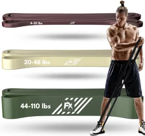 FX FFEXS / Pull up Assistance Bands Set - Pull up Resistance Bands for Men & Women - Elastic Pull up Bands for Working Out & Fitness & Stretch - Pull up Assist Power Bands