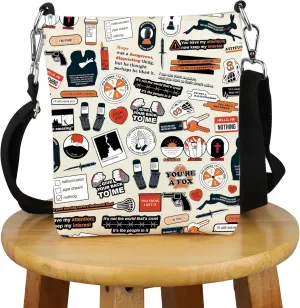 G2TUP AFTG Inspired Gift Book Fan Crossbody Bag Reader Reading Travel Bag Bookish Merch