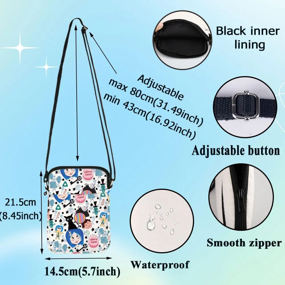 G2TUP Mr. Bobinsky Crossbody Bag The Secret Door Lover Gift Ghost Mom Adjustable Strap Bag Cartoon Movie Merch