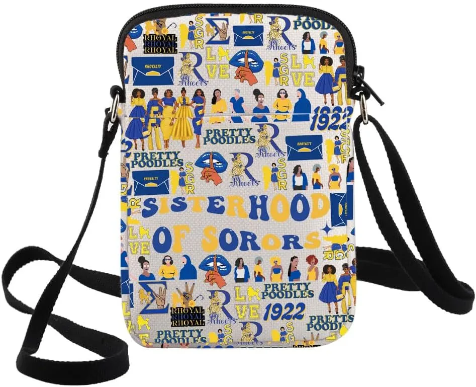 G2TUP Sorority Crossbody Bag Sorority Sister Gift Sisterhood Of Sorors Shoulder Bag Sorority Paraphernalia Merch